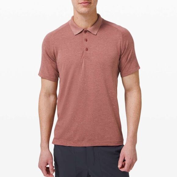 lululemon athletica Other - Lululemon Lululemon Metal Vent Tech Polo 2.0 White/ Chalky Rose Size XL